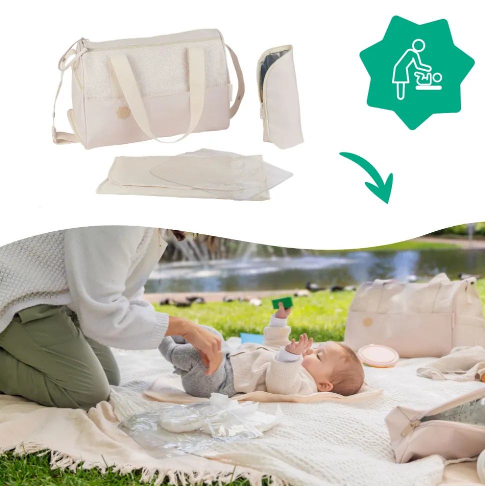 Sac à langer pocketstyle crème