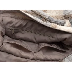 Sac à langer shopper bouclette carreaux
