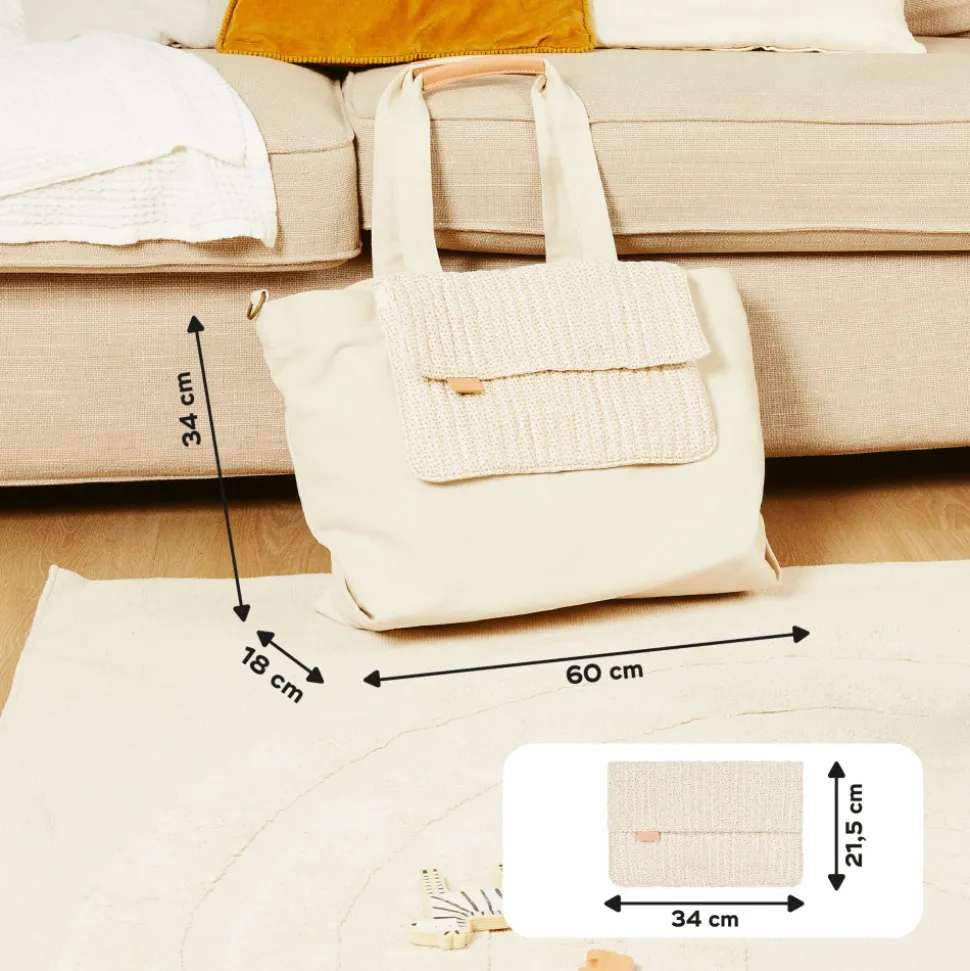 Sac à langer tote bag bloom