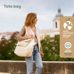 Sac à langer tote bag bloom