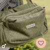 Sac à langer velours côtelé fluffy corduroy kaki