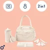 Sac à langer velours côtelé fluffy corduroy beige