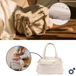 Sac à langer velours côtelé fluffy corduroy beige
