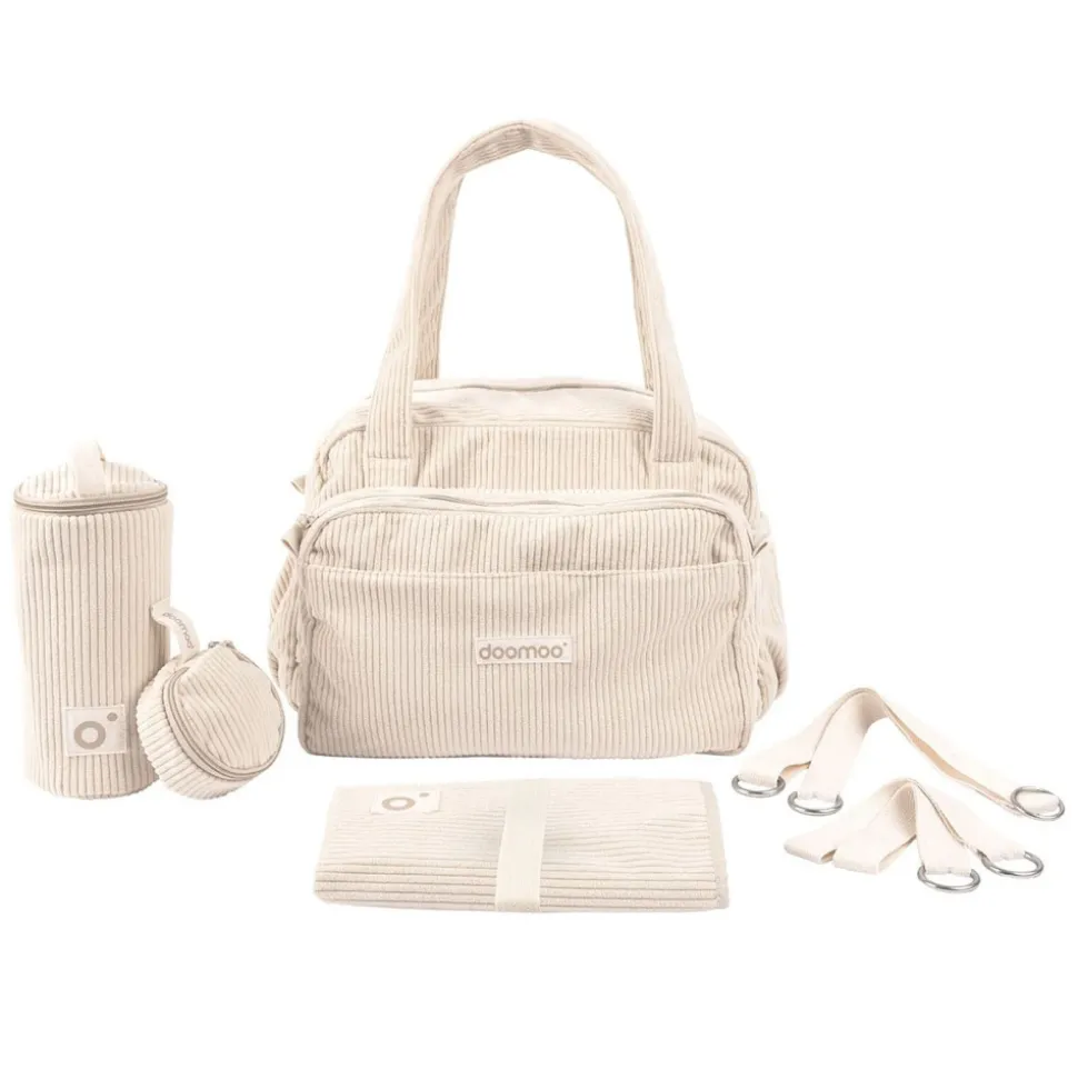 Sac à langer velours côtelé fluffy corduroy beige