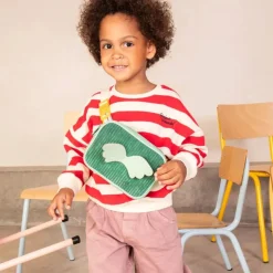 Sac pochette enfant avec sangle jungle