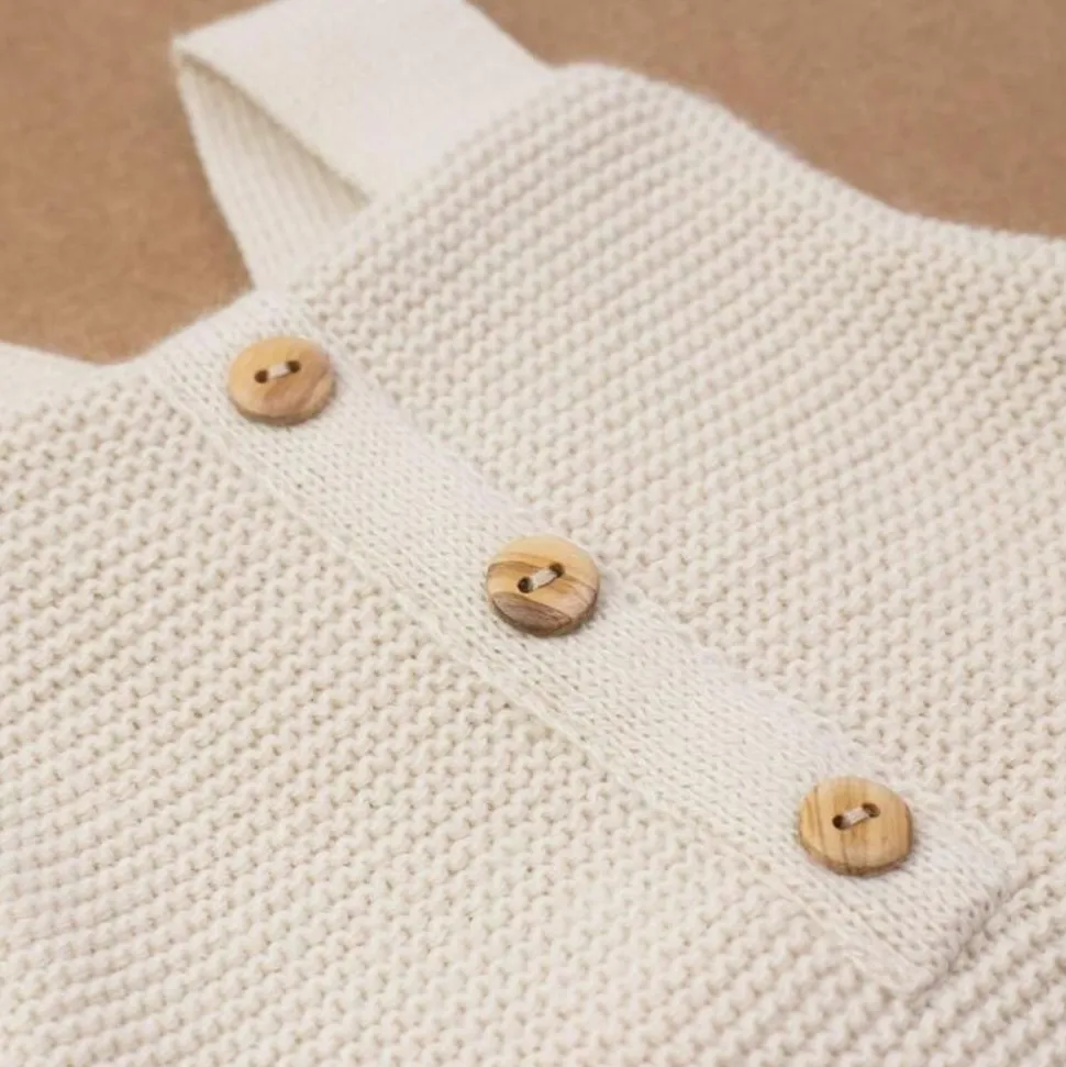 Salopette maille sable 1-3 mois