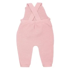Salopette maille vieux rose 1-3 mois