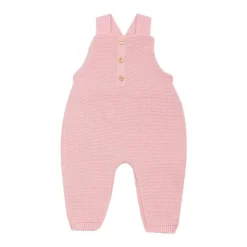 Salopette maille vieux rose 1-3 mois