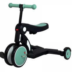Scootizz,draisienne évolutive 5 en 1 avec barre de poussée adulte verte