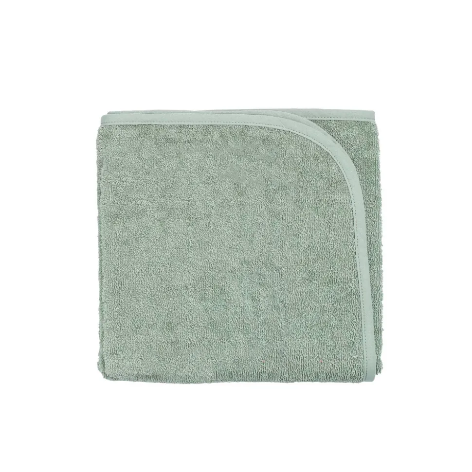 Serviette de bain bébé vert 50x100 cm