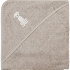 Serviette de bain enfant à capuche 75x75 cm, bello beige