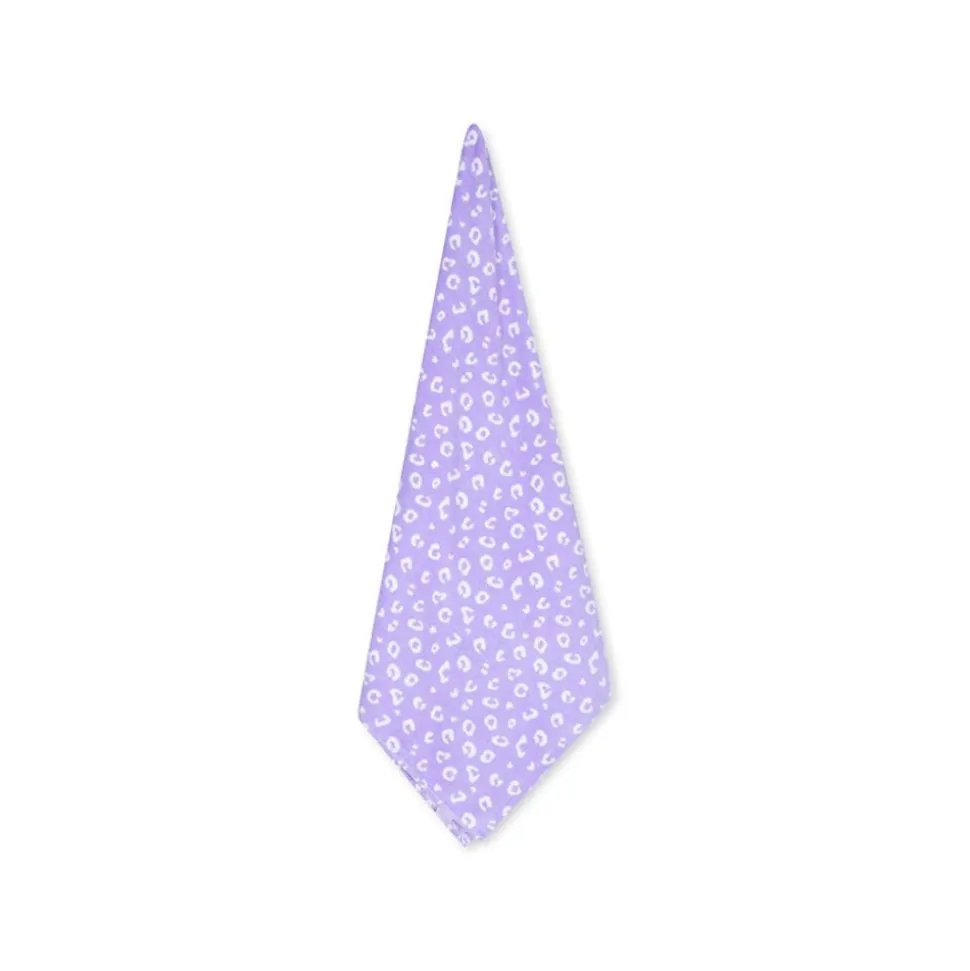 Serviette de plage coton 135 x 65 cm - léopard lila