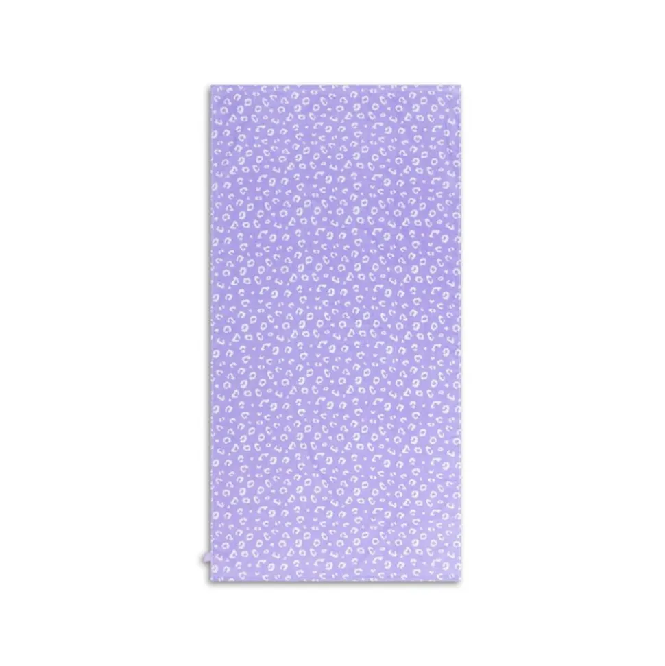 Serviette de plage coton 135 x 65 cm - léopard lila
