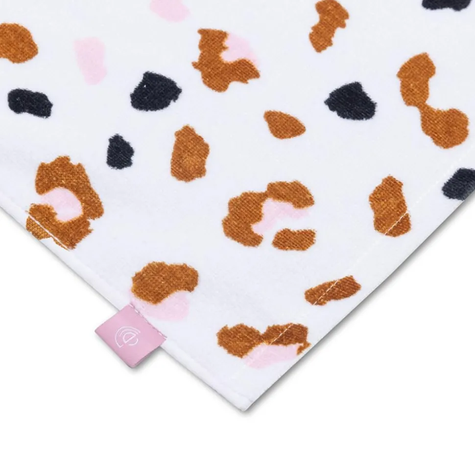 Serviette de plage coton 135 x 65 cm - léopard kaki
