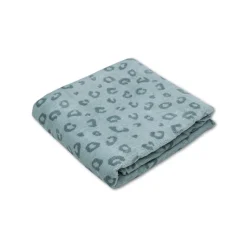 Serviette de plage coton 135 x 65 cm - léopard vert