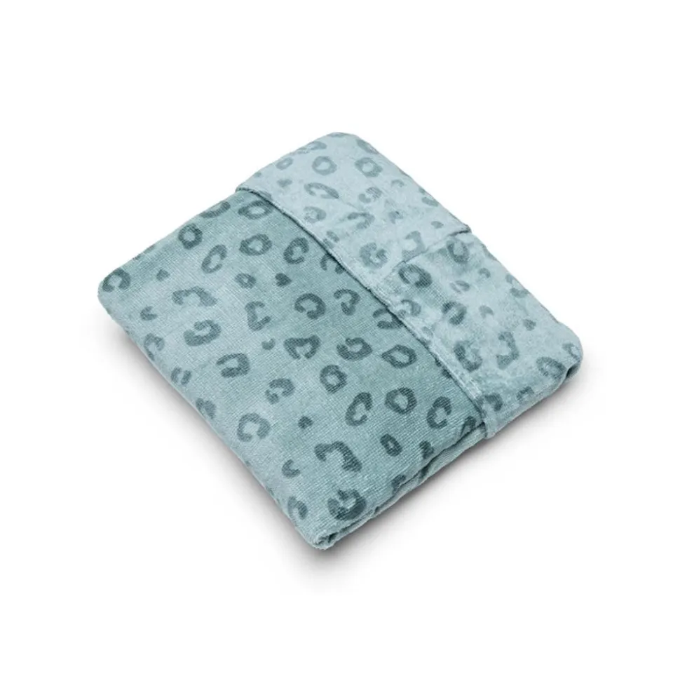 Serviette de plage coton 135 x 65 cm - léopard vert