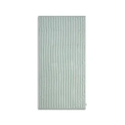 Serviette de plage coton 180 x 90 cm - rayures vertes