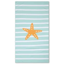 Serviette etoile de mer microfibre - 170x90 cm