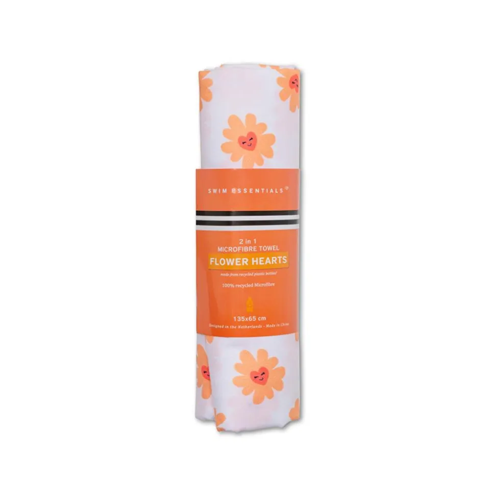 Serviette floral love microfibre 135x65 cm