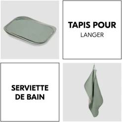 Serviette à langer pour matelas à langer sage