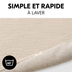 Serviette à langer pour matelas à langer beige