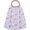 Serviette élastique enfant gaze de coton clairière/ mocha