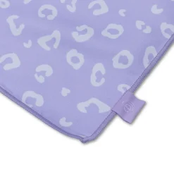 Serviette léopard lila microfibre 135x65 cm