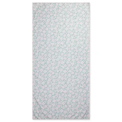 Serviette microfibre 180x90 cm - fleurs vertes
