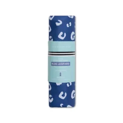 Serviette microfibre 180x90 cm - léopard bleu