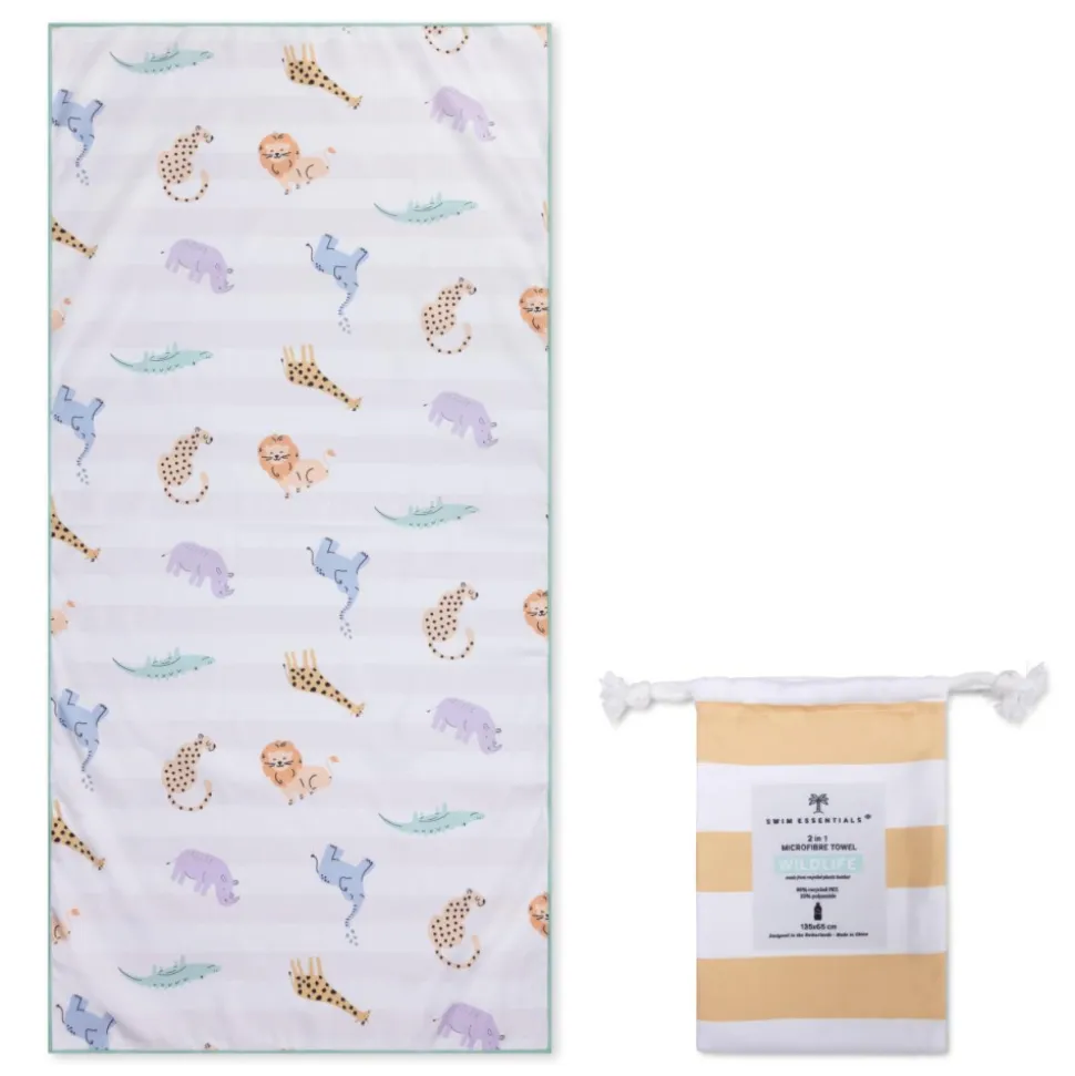 Serviette microfibre 135x65 cm - safari