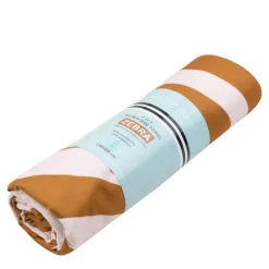 Serviette microfibre 135x65 cm - zèbre orange