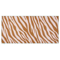 Serviette microfibre 135x65 cm - zèbre orange