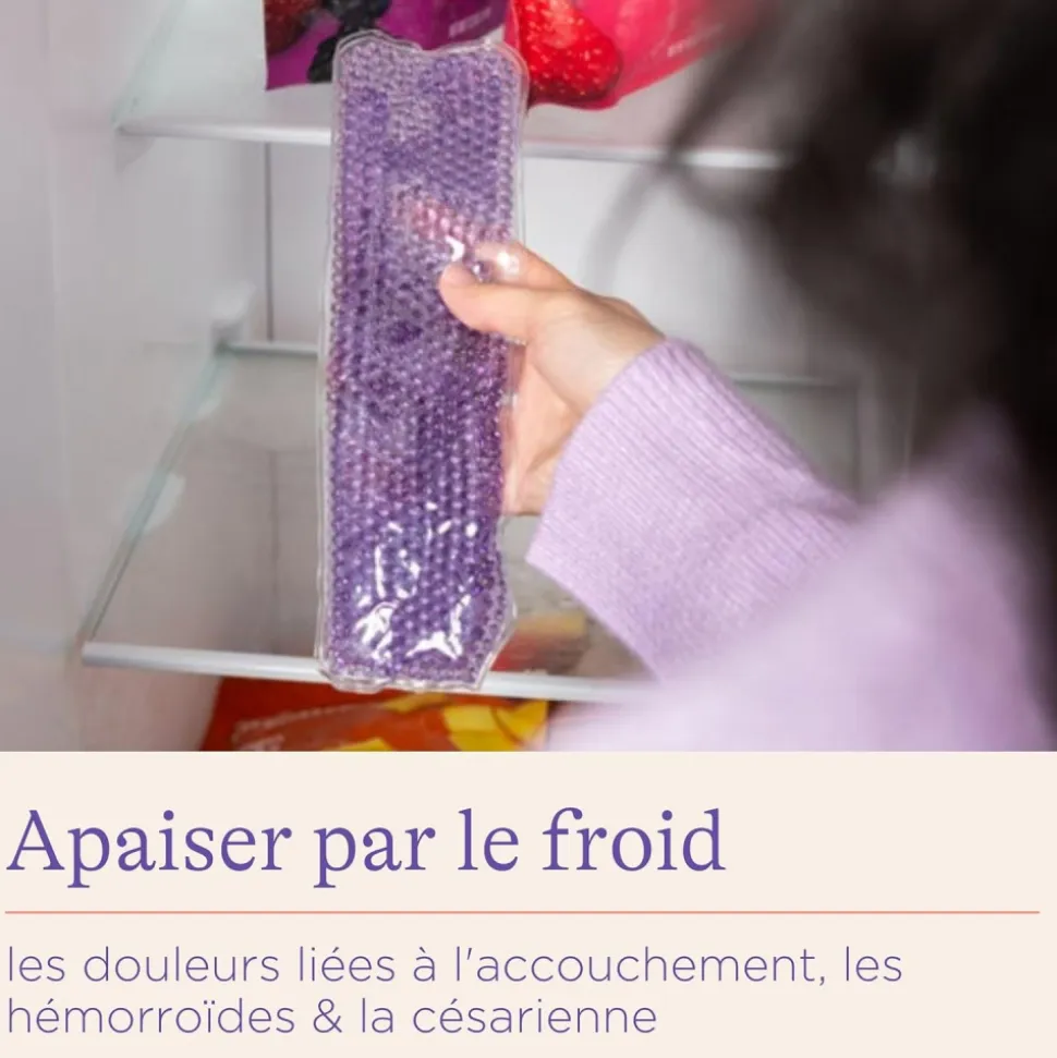 Serviette post-accouchement apaisante chaud/froid