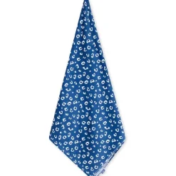 Serviettes de plage microfibre léopard bleu 135 x 65 cm