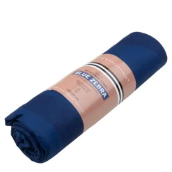 Serviette zèbre bleu microfibre 135x65 cm