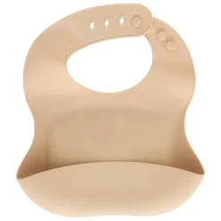 Set bavoir et cuillère yum - beige