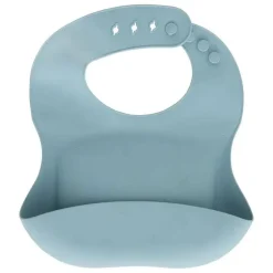 Set bavoir et cuillère yum - bleu