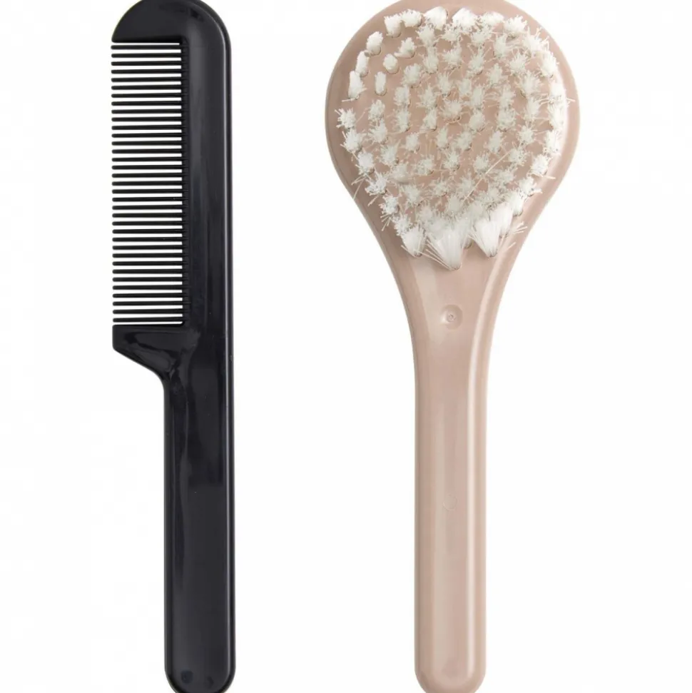 Set coiffure brosse et peigne - desert taupe
