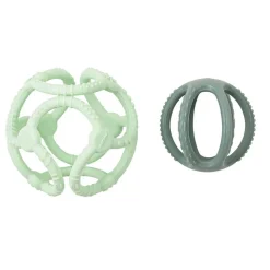 Set de 2 balles en silicone menthe