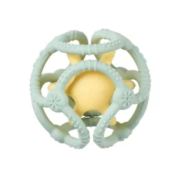 Set de 2 balles en silicone vert d'eau et jaune