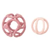Set de 2 balles en silicone vieux rose