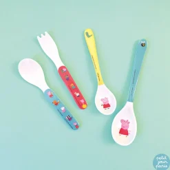 Set de 2 couverts bébé peppa pig