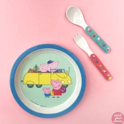 Set de 2 couverts bébé peppa pig