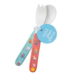 Set de 2 couverts bébé peppa pig