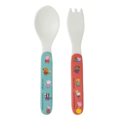 Set de 2 couverts bébé peppa pig