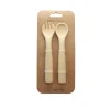 Set de 2 couverts petit croc vanille
