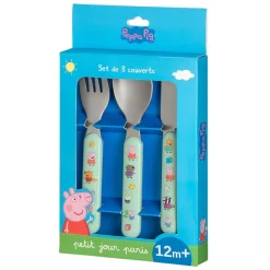 Set de 3 couverts pour bébé peppa pig