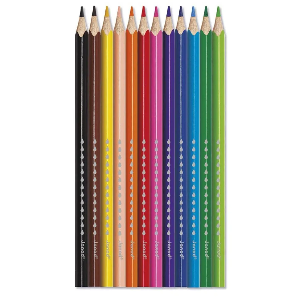 Set de 12 crayons de couleurs aquarellables