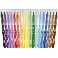 Set de 18 feutres longue durée