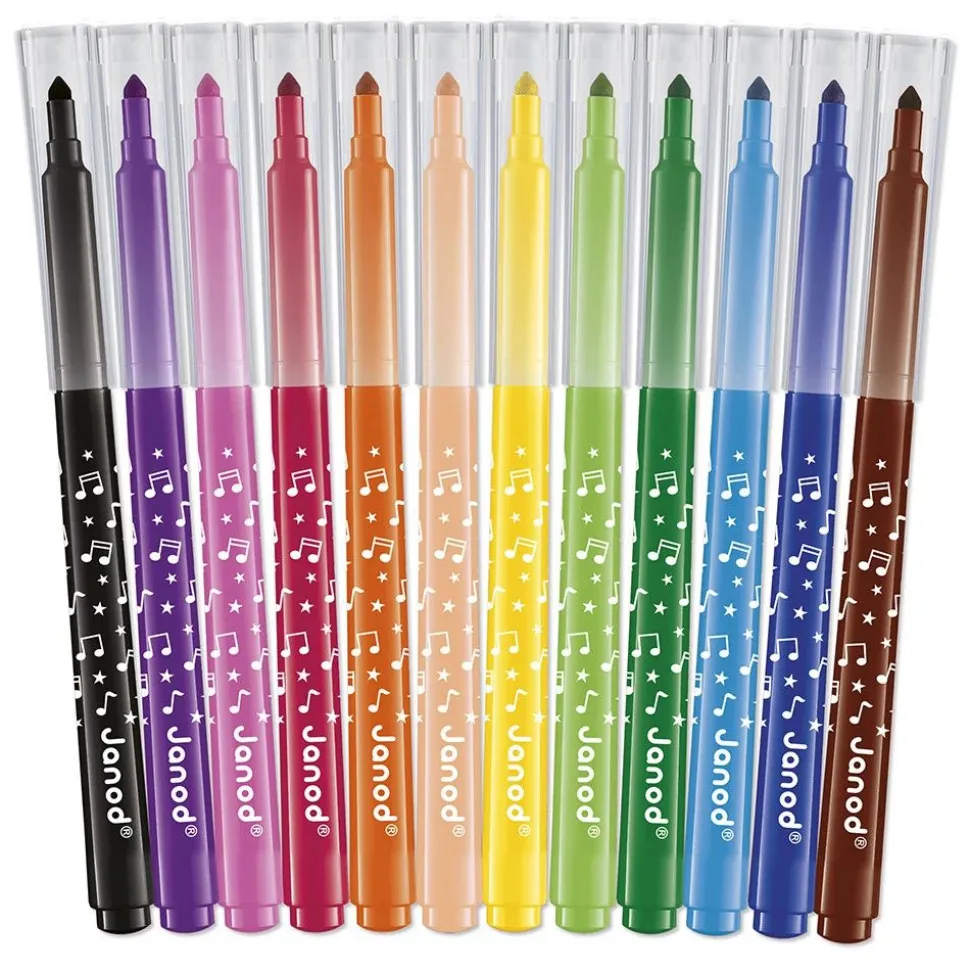 Set de 12 feutres longue durée